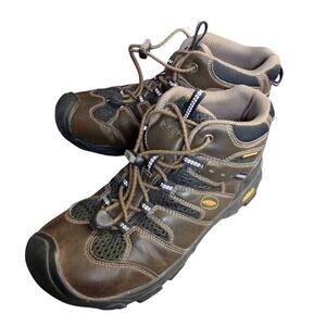 Keen Waterproof Kids Mid Outdoor Hiking Boots Brown
